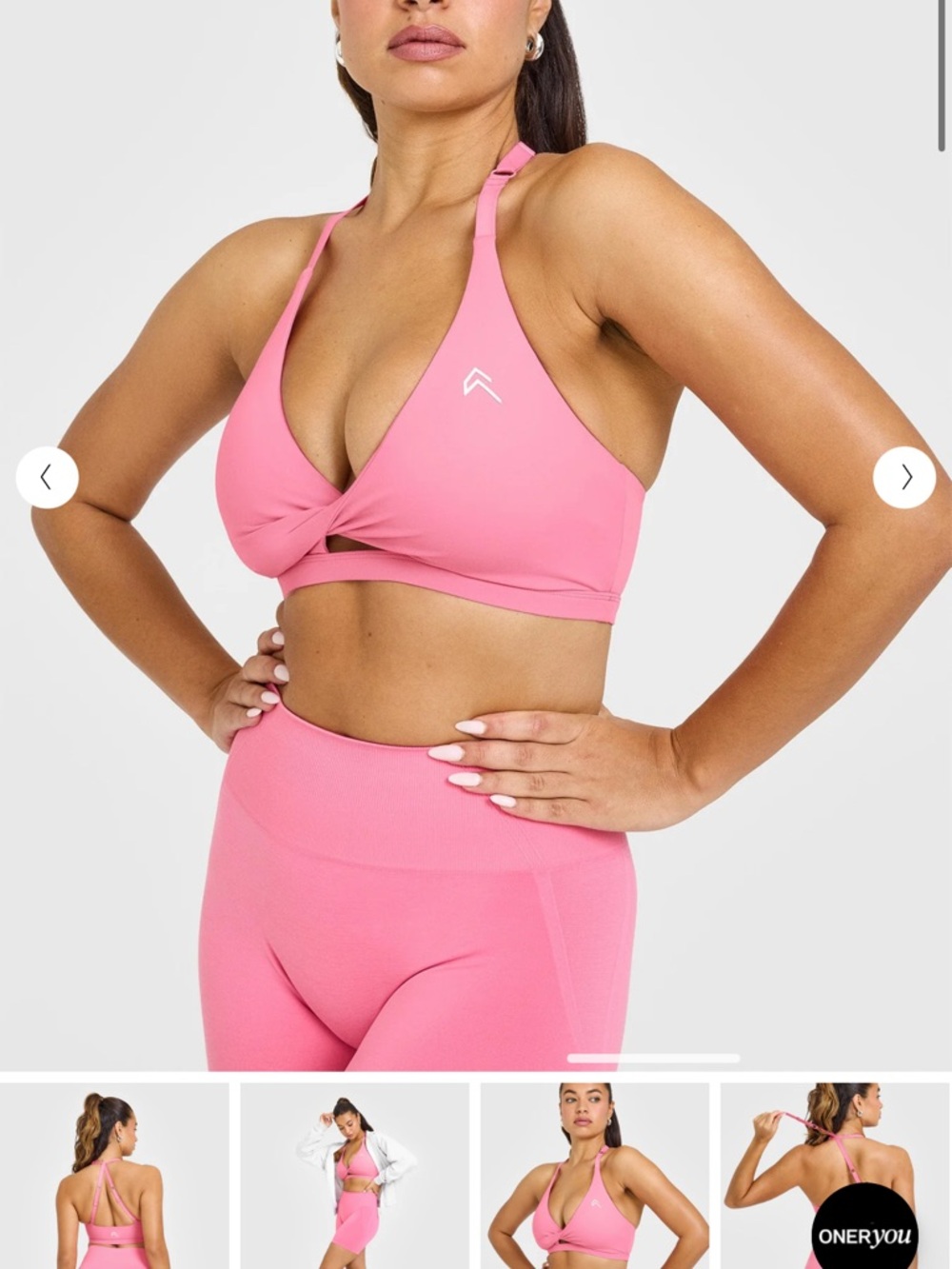 Oner Active UNIFIEDMOVE™ TWIST SPORTS BRA Small Peony Pink